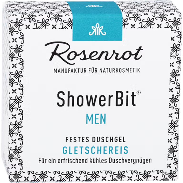 Rosenrot - MEN ShowerBit Gletschereis - Refreshing Vegan Cleanser 🧊🌿