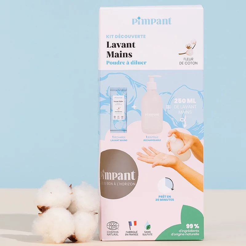 Entdeckungsset Handwaschmittel Baumwollblüte - Pimpant