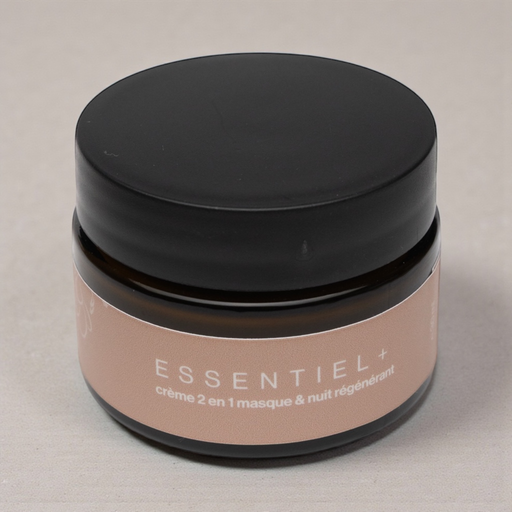 Masque-soin de nuit 2-en-1 Essentiel+