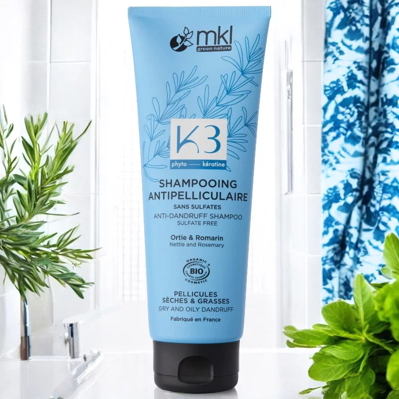 Anti-Schuppen Shampoo BIO Brennnessel & Rosmarin - 250ml - MKL Green Nature