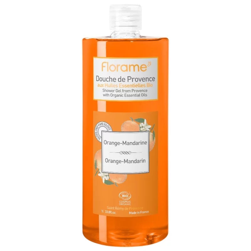 Duschgel Bio Orange & Mandarine - 1l - Florame