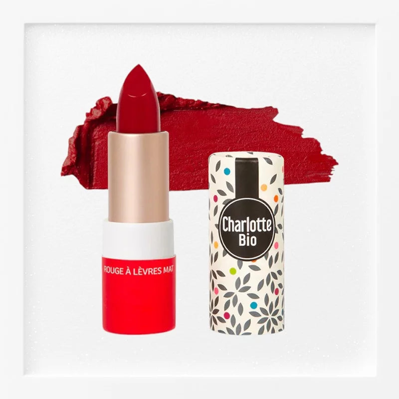 Matter Lippenstift Passionsrot BIO - 3.5g - Charlotte Bio