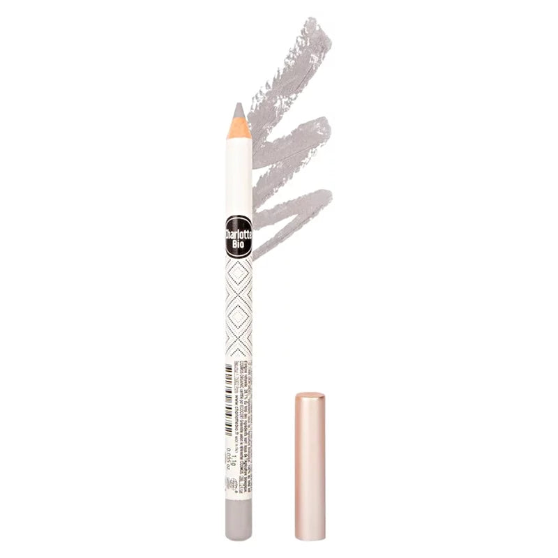 Augenstift mit langem Halt Silbergrau BIO - 1.1g - Charlotte Bio