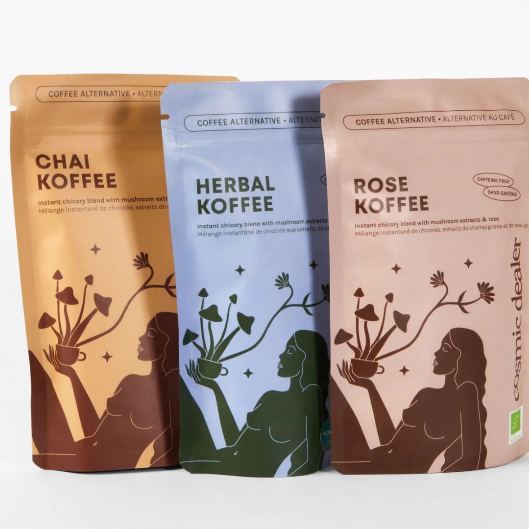 Trio d'alternatives au café - Herbal, Rose et Chai