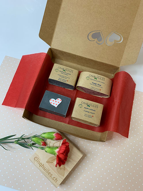 Coffret Découverte 3 Savons + 1 Shampoing