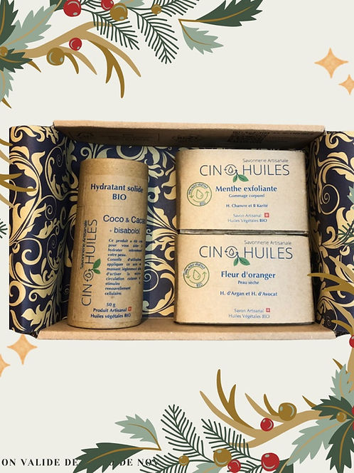 Coffret Découverte 3 Savons + 1 Shampoing