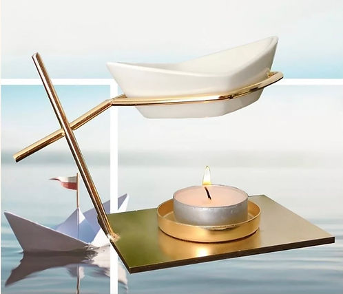 Golden Scented Wax Melt Warmer