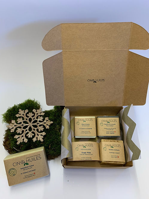 Coffret Découverte 3 Savons + 1 Shampoing
