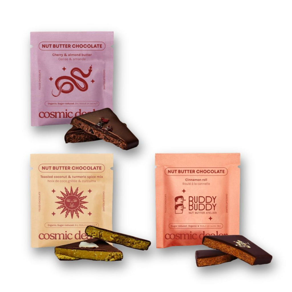 Coffret cadeau au chocolat au beurre de noix