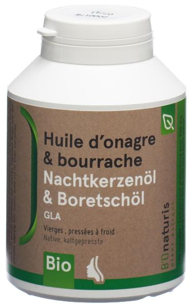 BIONATURIS Evening Primrose + Borage Capsules 500 mg Organic 180 pcs