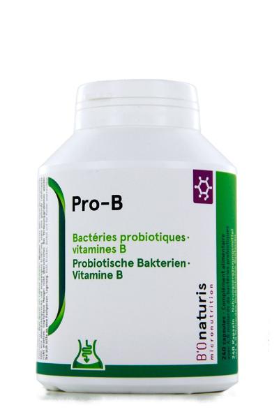 BIONATURIS Pro-B Capsules 4.8 Billion + Vitamin B Capsules 240 Capsules