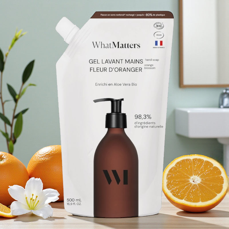 Éco-recharge Gel Lavant Mains Fleur d'Oranger 500mL
