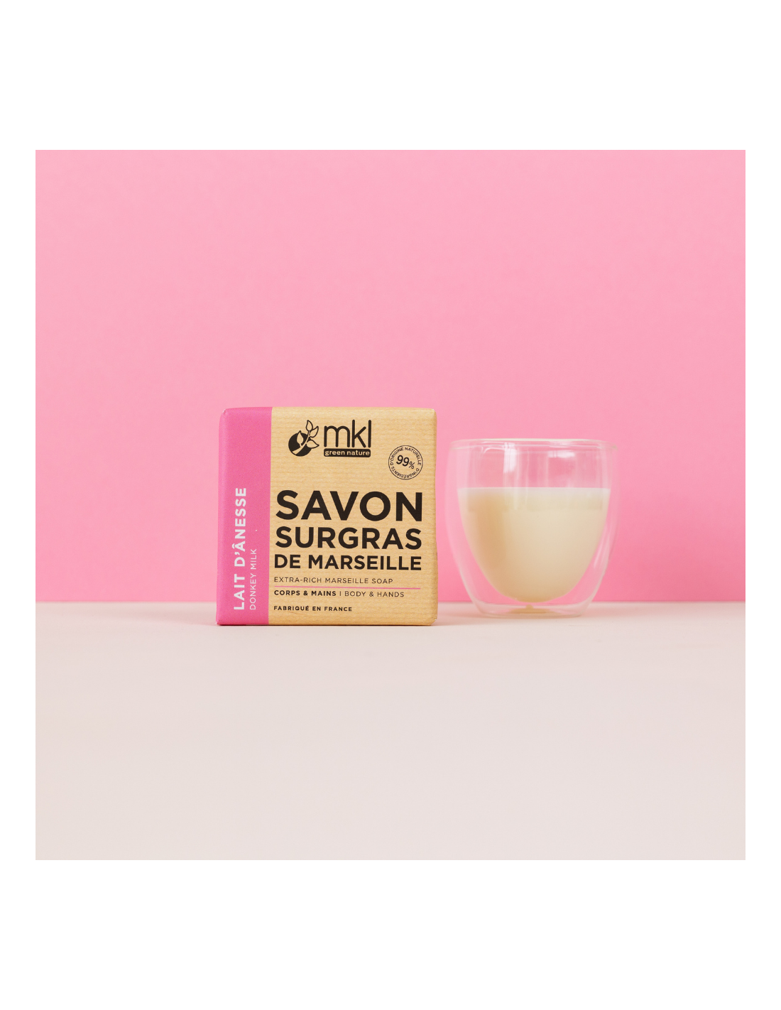 Savon Surgras Lait d'Anesse 100g Rose