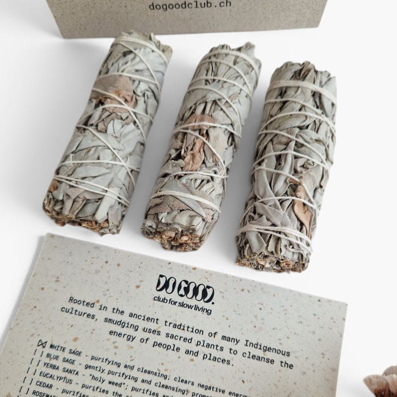 Lot de 3 bâtons de sauge blanche à brûler