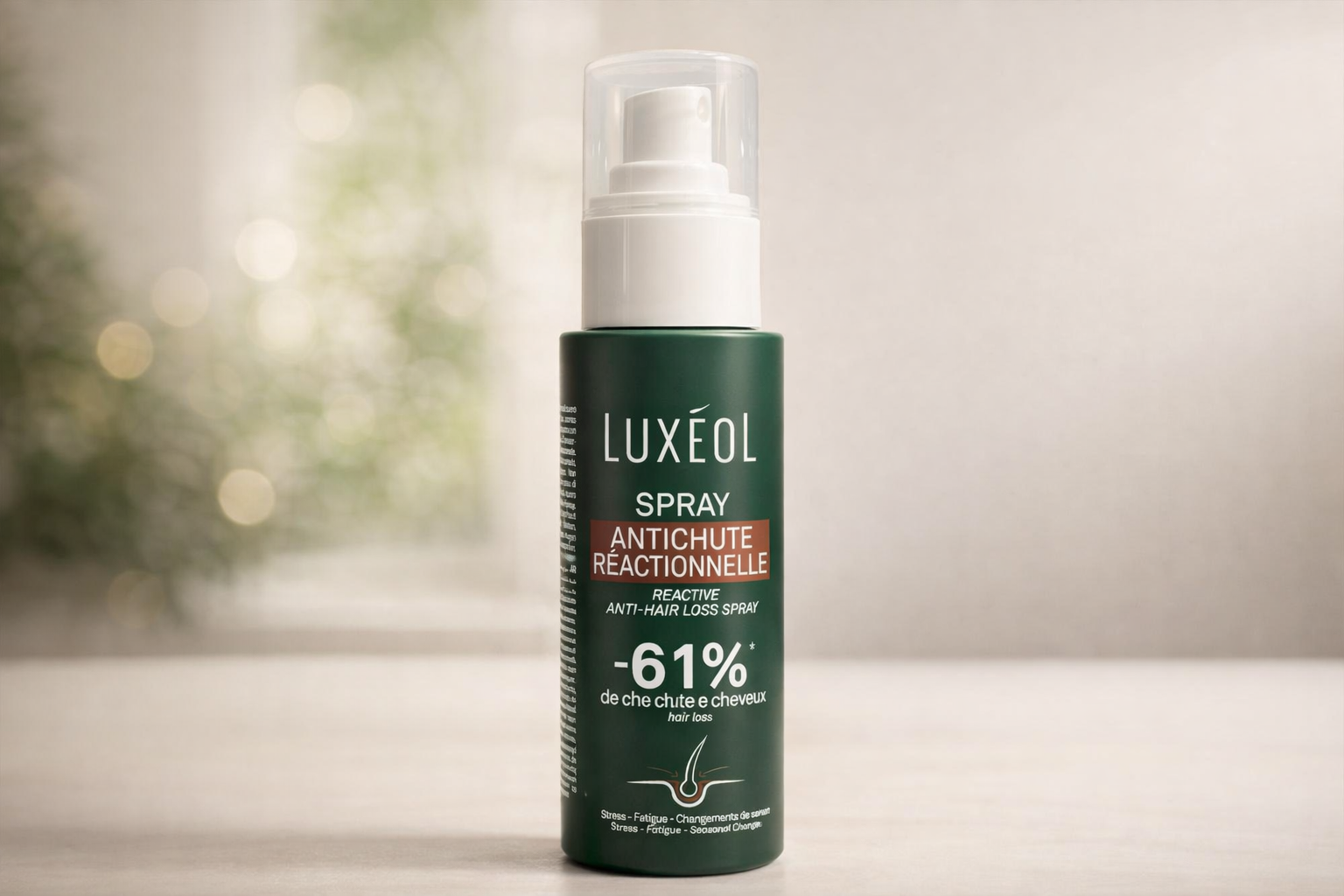 Luxéol Reactive Anti-Hair Loss Spray – Hair Strengthening Care – 100 ml