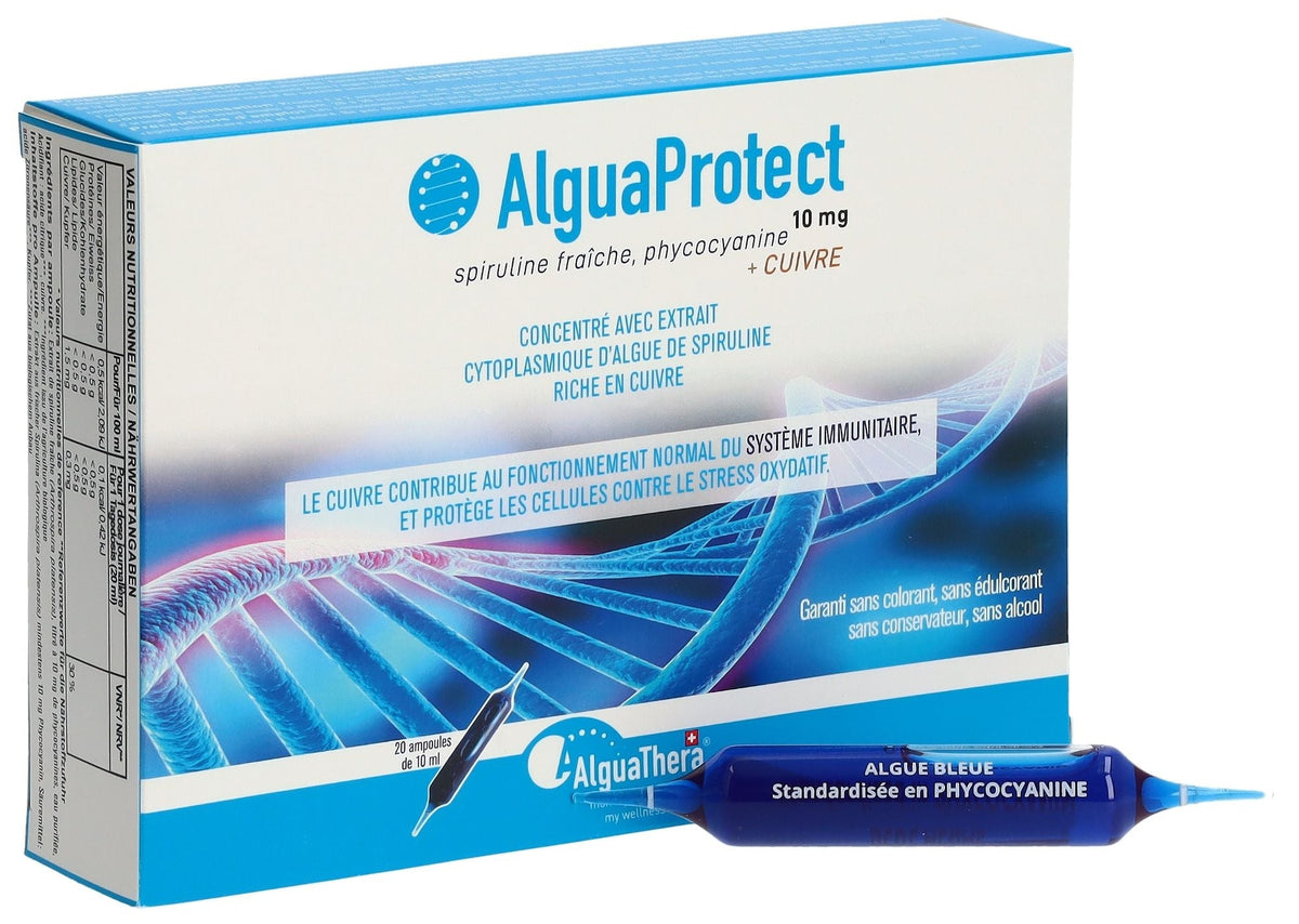 AlguaProtect : natural supplement made from fresh spirulina for immunity