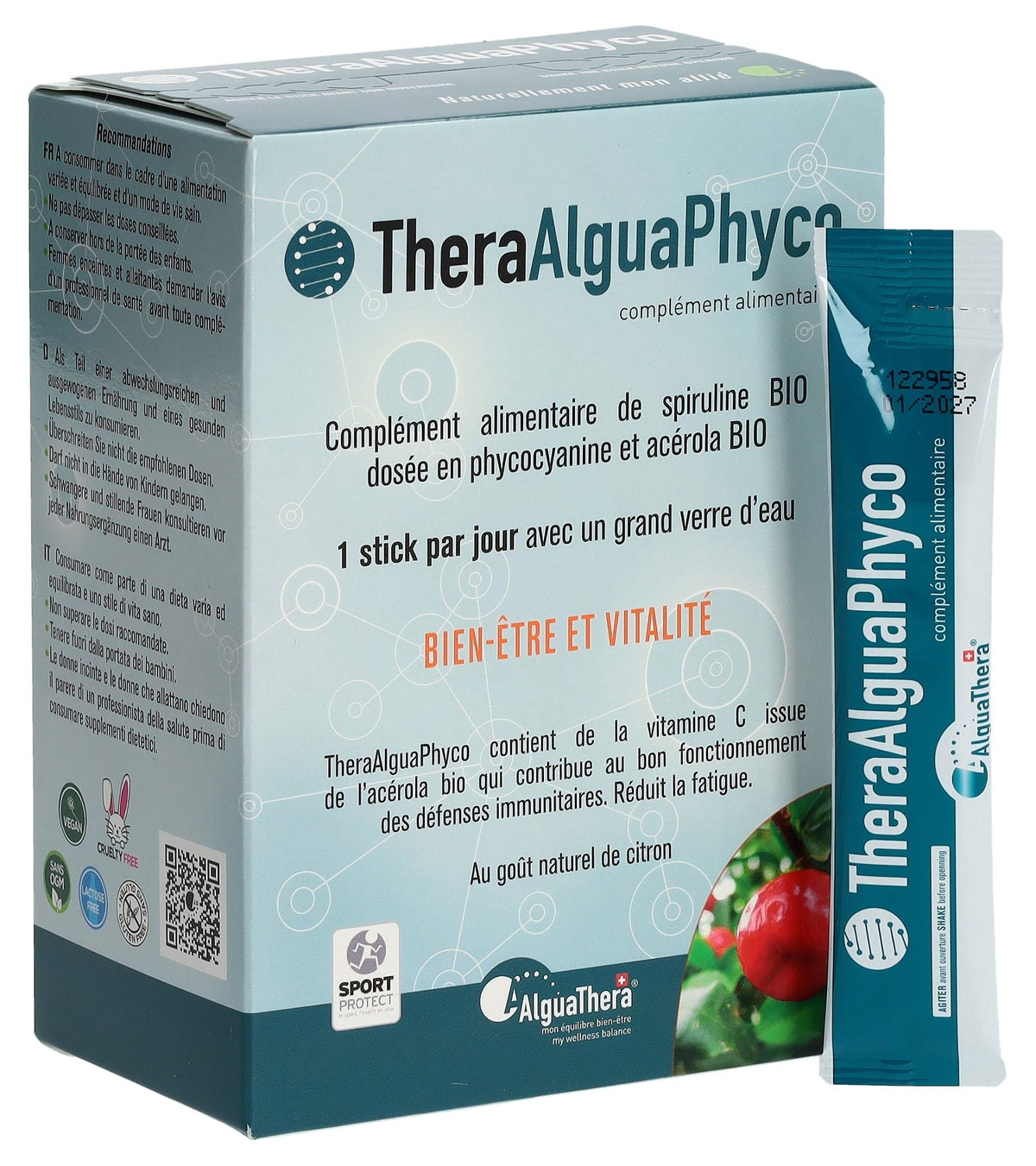 TheraAlguaPhyco - Vitamine C naturelle et Spiruline