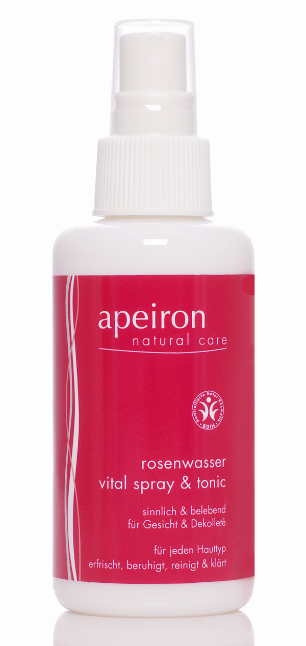 APEIRON Rosewater Vital Spray & Tonic - refreshing for face & body
