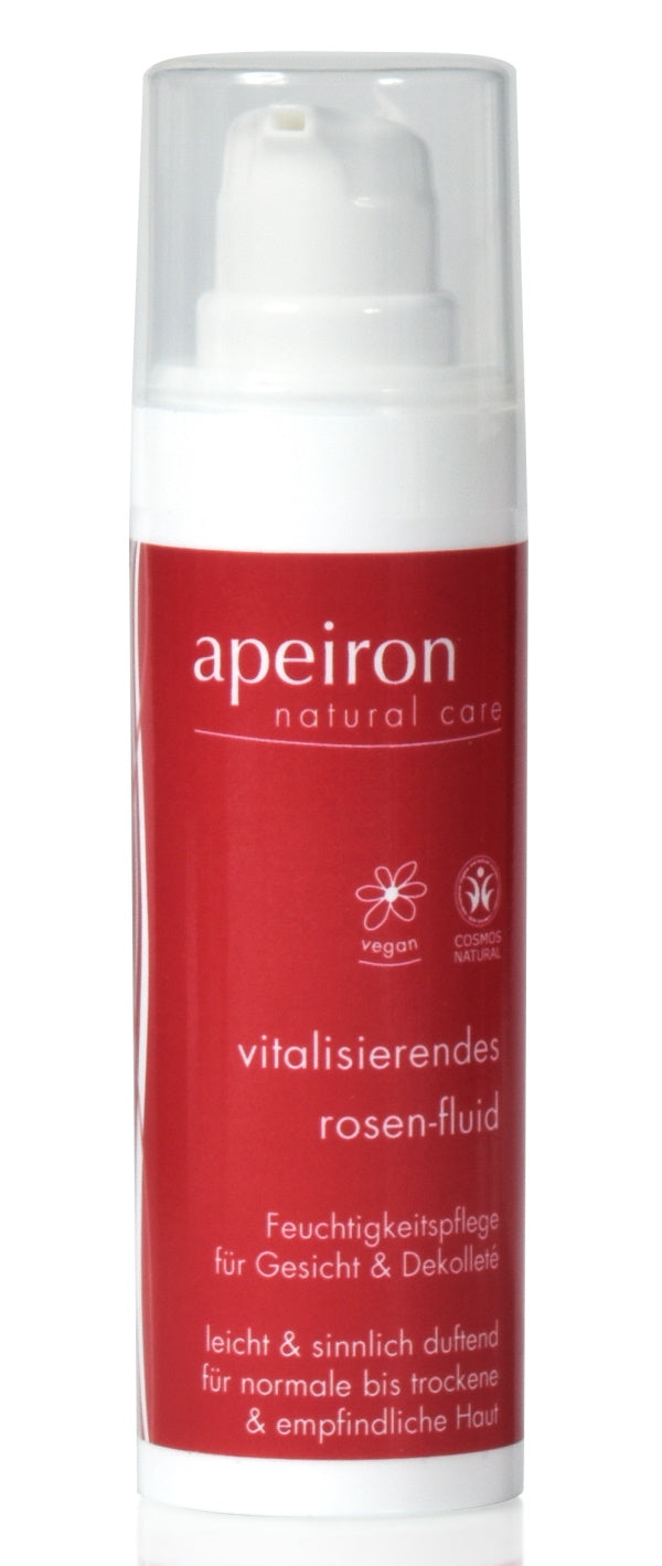 APEIRON Vitalising Rose-Fluid - for face & décolleté