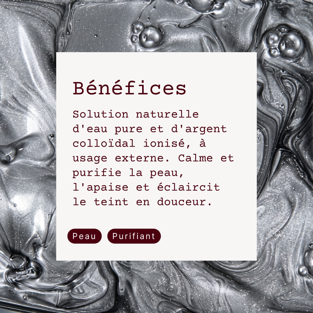 Argent Colloïdal 20 PPM