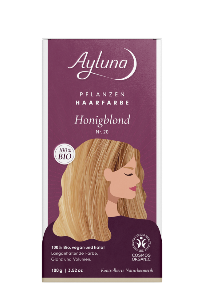 AYLUNA Plant-based hair dye Honey blonde