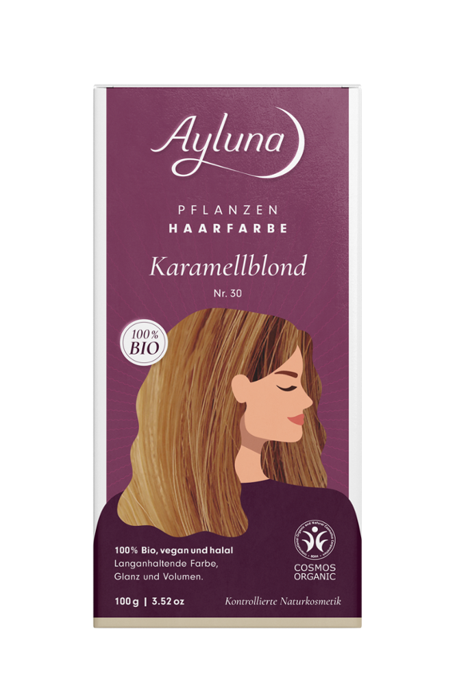 AYLUNA Plant-based hair dye Caramel blonde