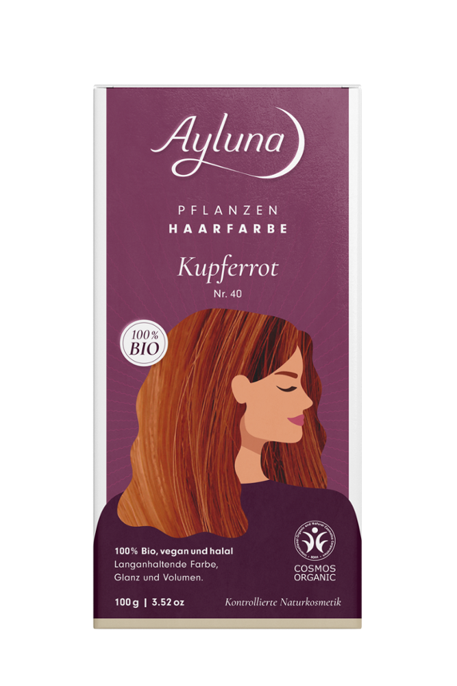 AYLUNA Plant-based hair dye Copper red
