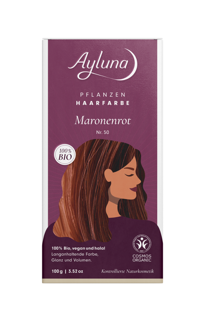 AYLUNA Plant-based hair dye Maroon red