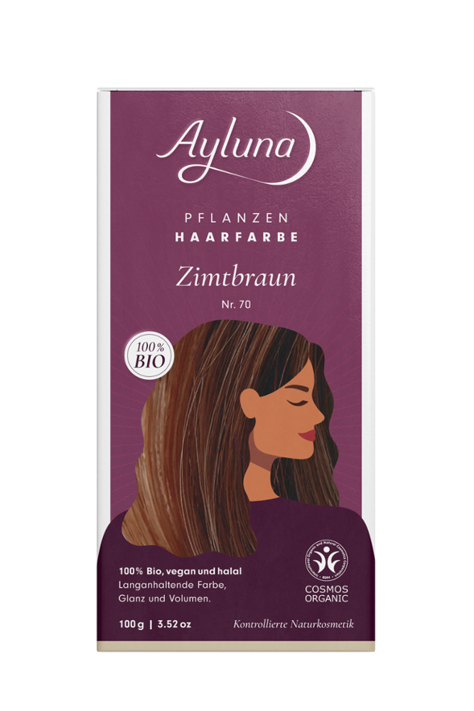AYLUNA Plant-based hair dye Cinnamon brown