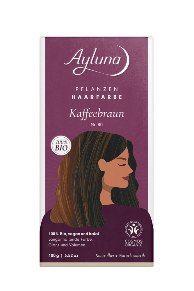 AYLUNA Plant-based hair dye Coffee brown