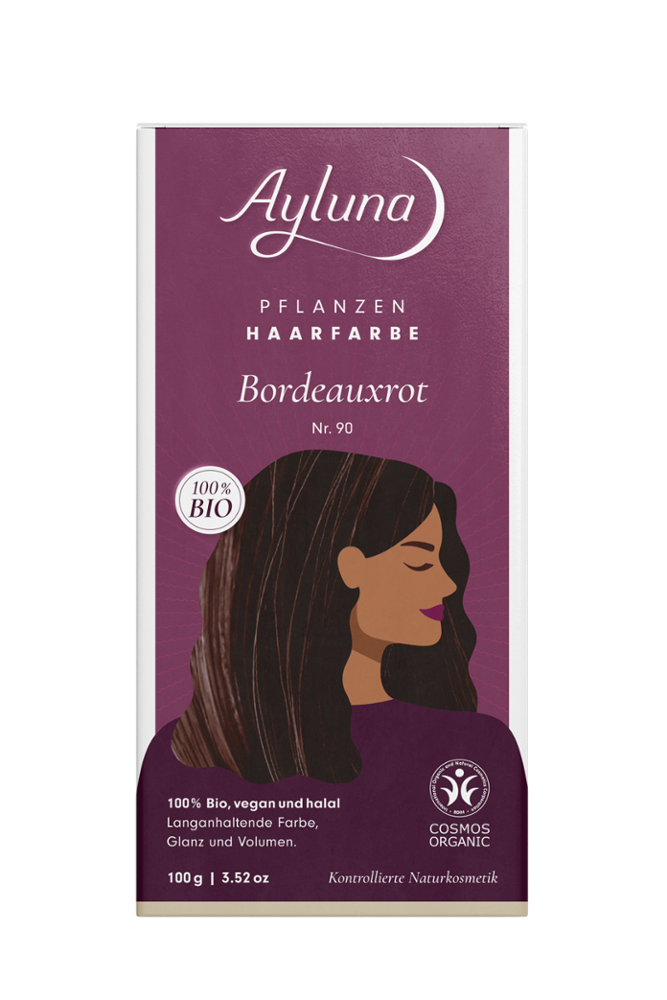 AYLUNA Plant-based hair dye Bordeaux red