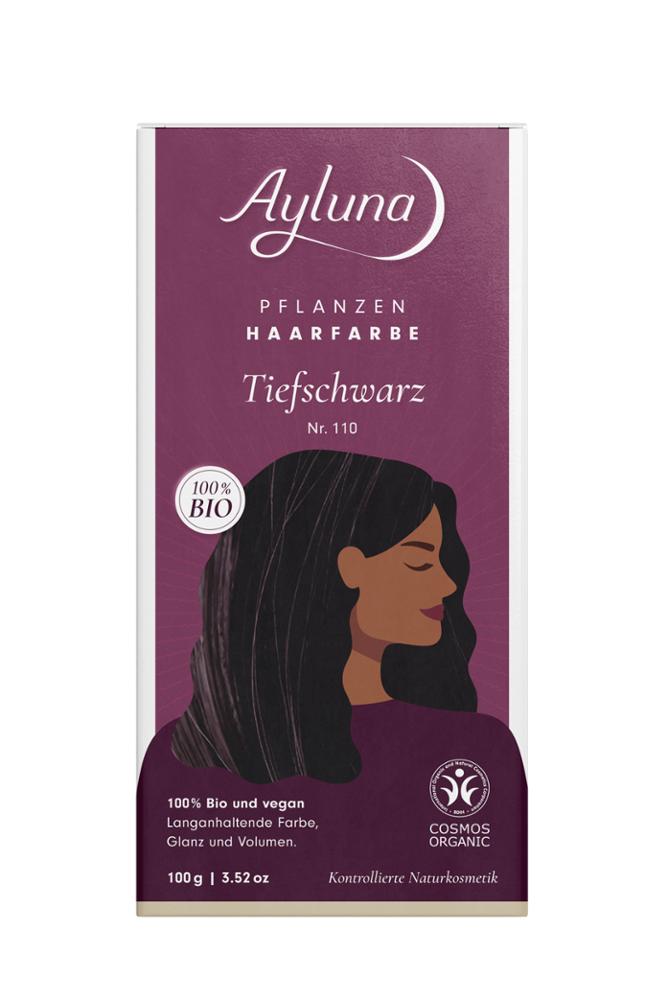 AYLUNA Plant-based hair dye Deep black