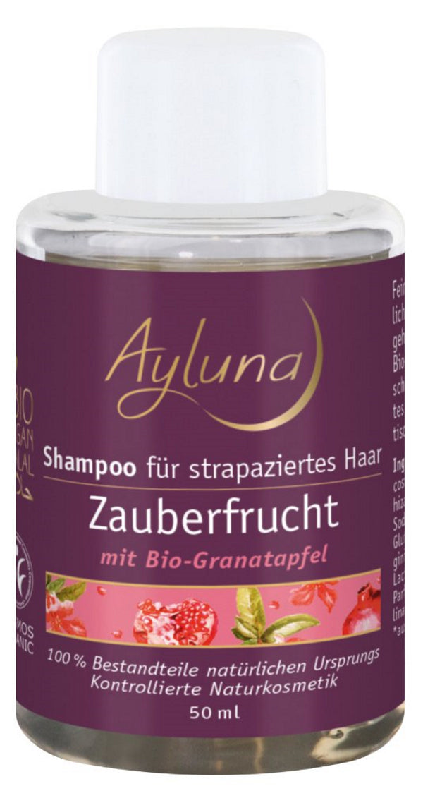 AYLUNA Shampoo for damaged hair Zauberfrucht with organic pomegranate - travel size
