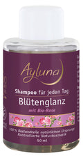 AYLUNA Shampoo Shine & Care Blütenglanz with organic Damask roses - travel size