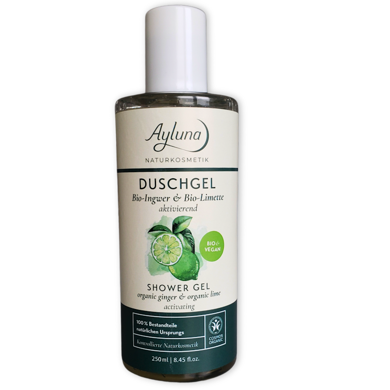 AYLUNA Shower Gel Organic Ginger & Organic Lime