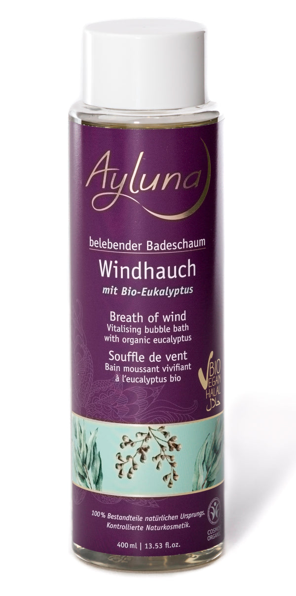 AYLUNA Vitalising Bubble Bath Windhauch with organic eucalyptus