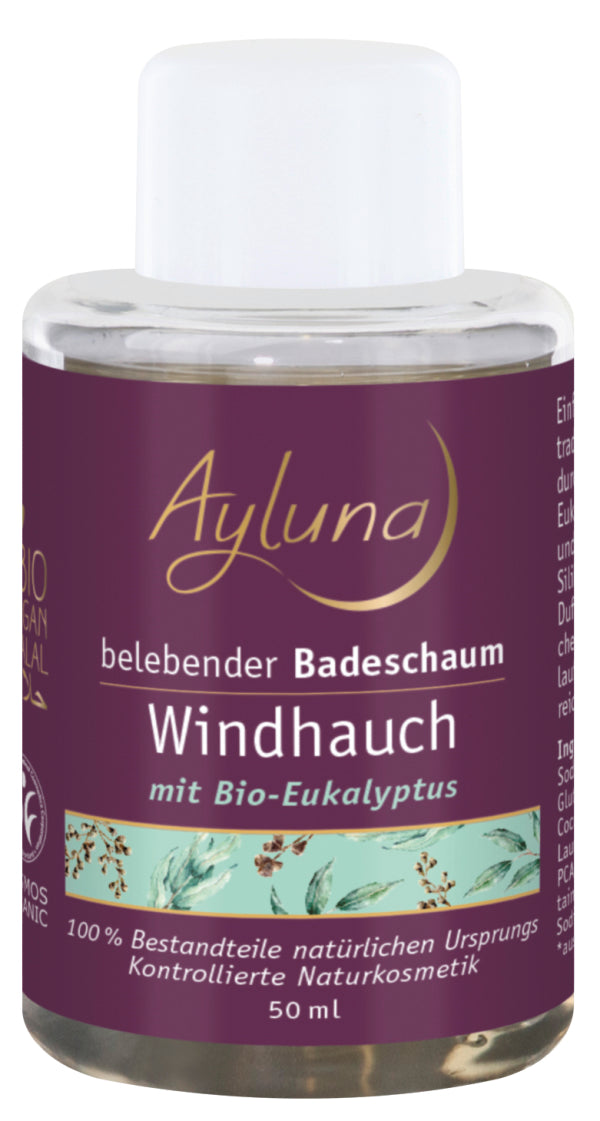 AYLUNA Vitalising Bubble Bath Windhauch with organic eucalyptus - travel size