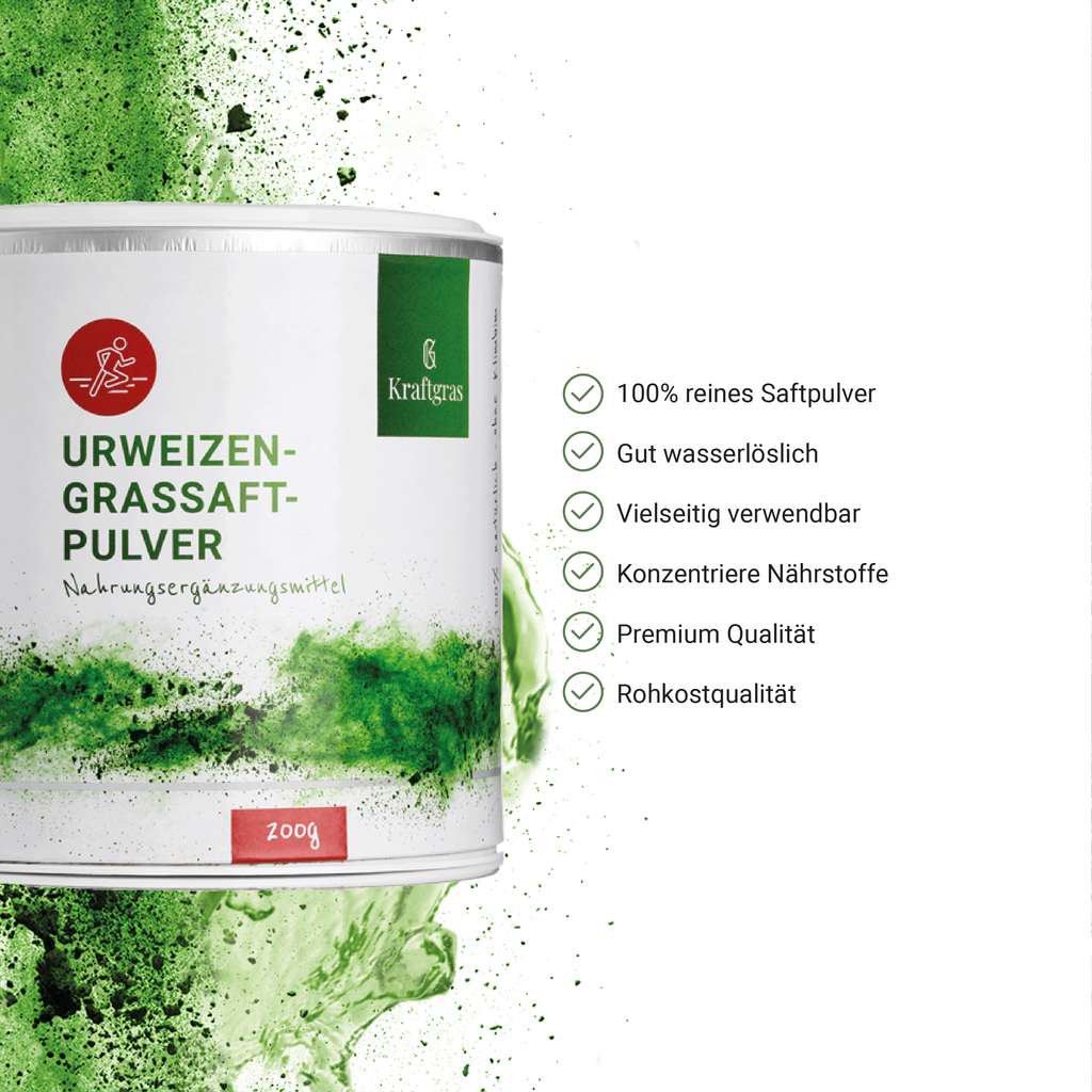 Poudre de jus d’herbe de blé ancien bio (Kamut® Khorasan)