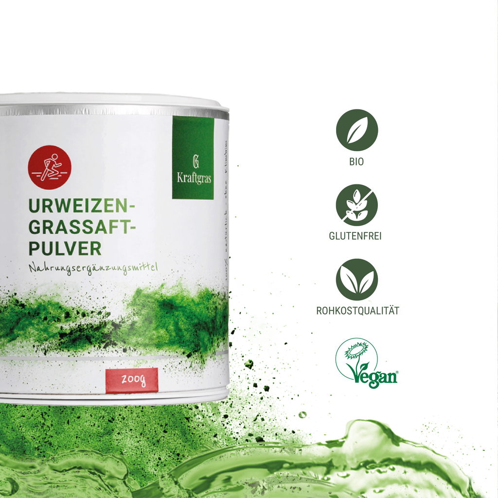 Poudre de jus d’herbe de blé ancien bio (Kamut® Khorasan)