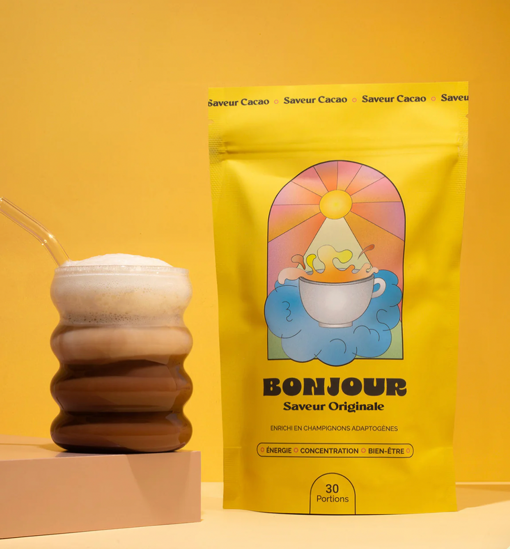 Bonjour Original Flavor – Functional Mushroom Drink (Low Caffeine)