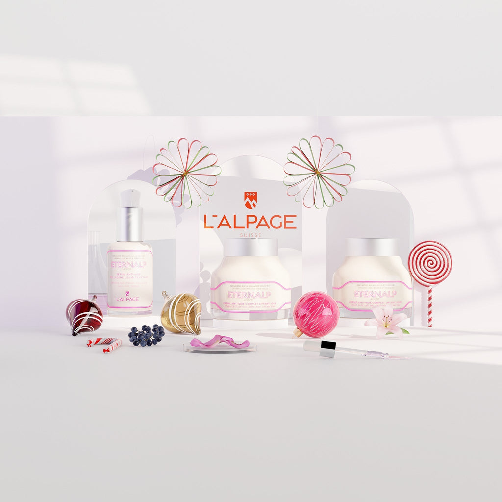 Set ou Coffret Cadeau Trio Crème Anti-âge Liftante Jour 50ml & Crème Nuit 50ml & Sérum Anti-âge Collagène Lissant & Liftant Eternalp 4060m