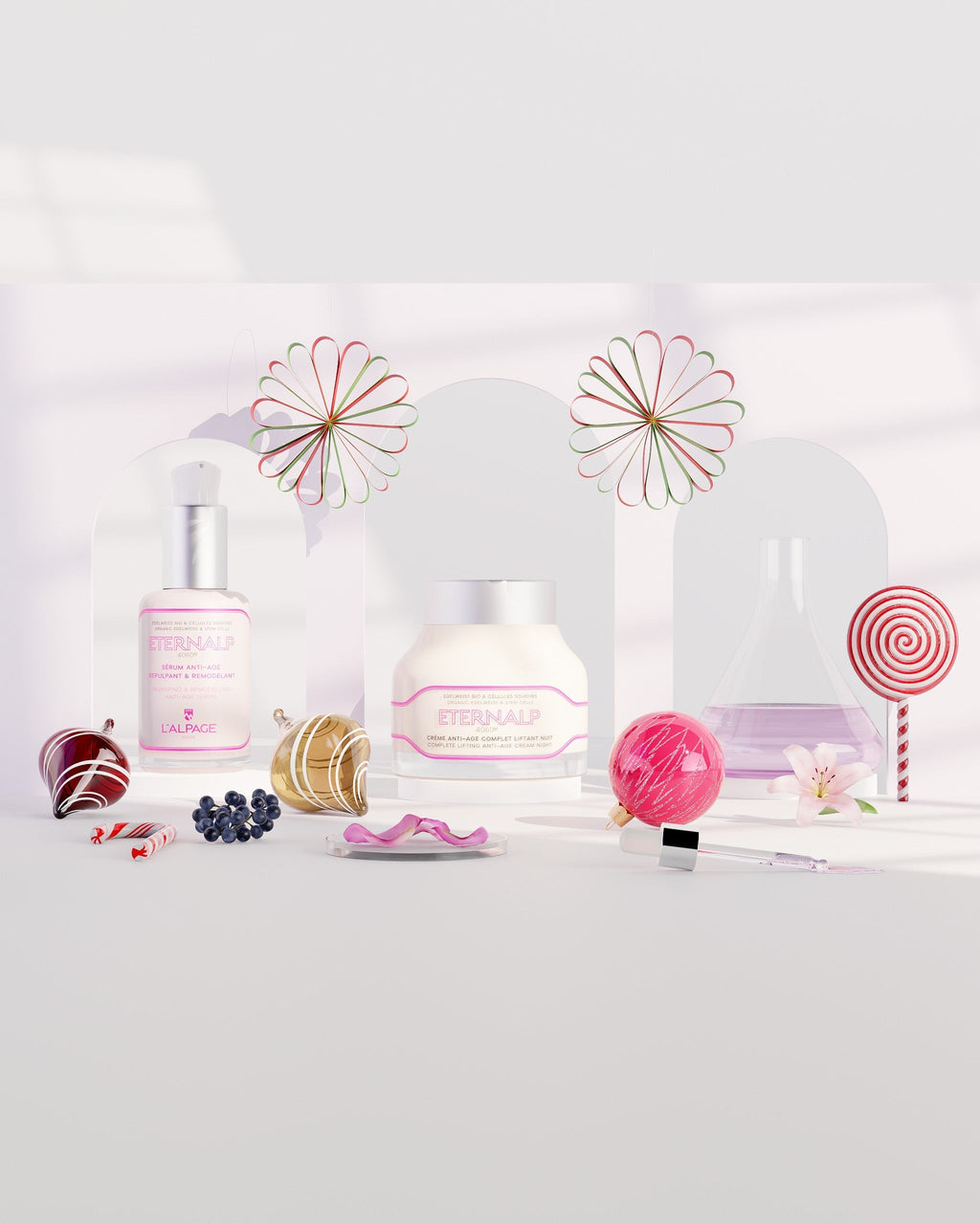 Coffret DUO Crème Nuit Anti-Âge Liftante & Sérum Anti-Âge Repulpant & Remodelant Eternalp 4060m