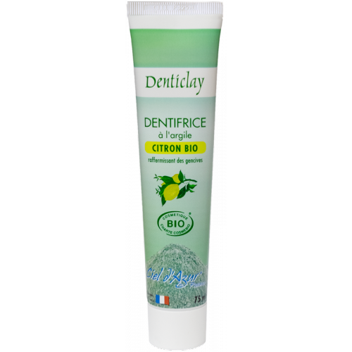 Dentifrice ŕ l'argile et au citron, Ciel d'Azur, 75ml*