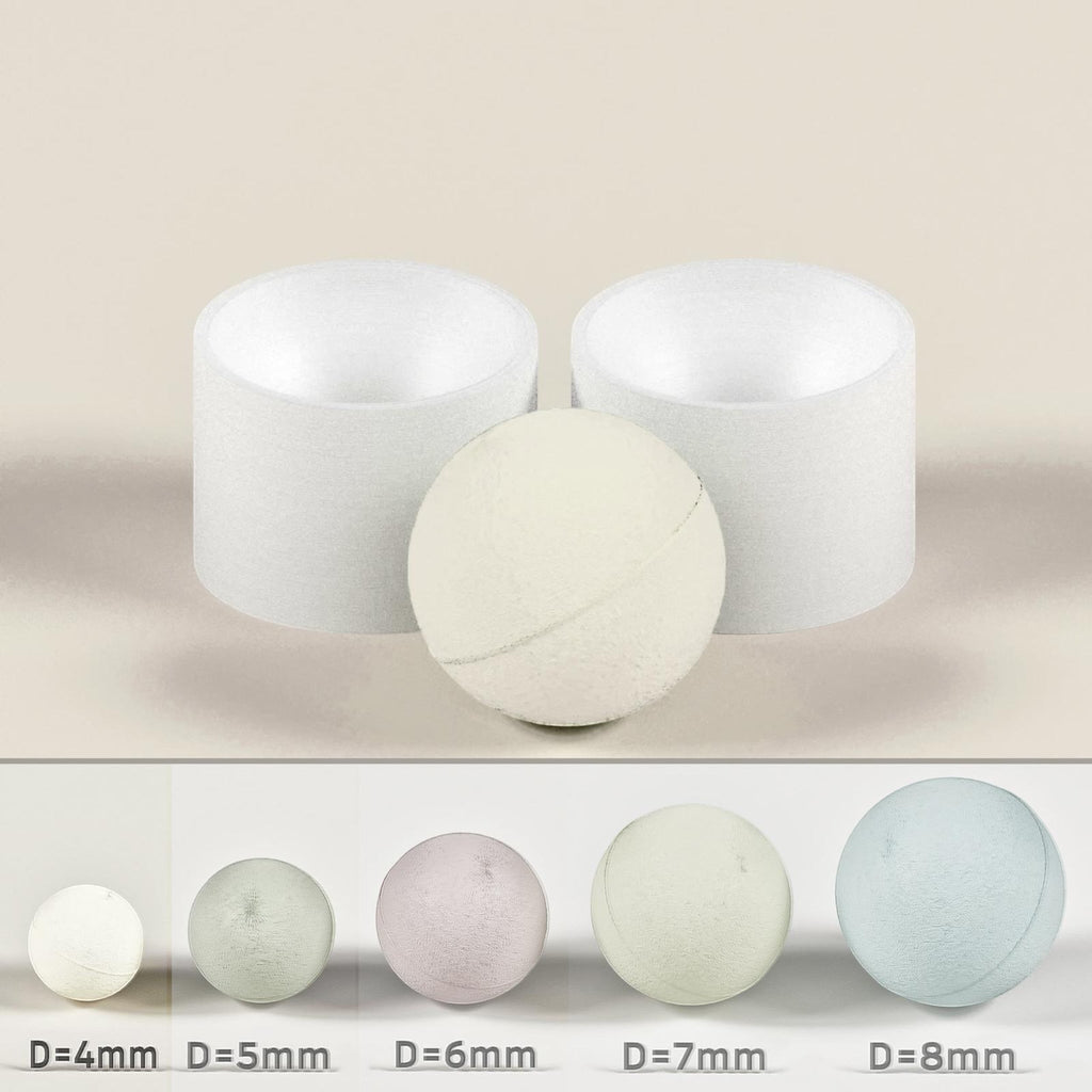 Moule à bombes de bain Goleo – Rond, 5 tailles (Ø 4-8 cm)