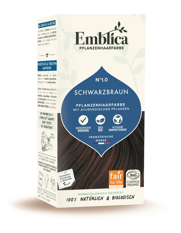 EMBLICA Vegetable Hair Colour Black-Brown
