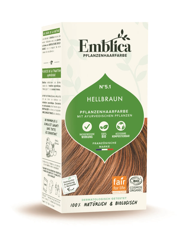 EMBLICA Vegetable Hair Colour Light Brown