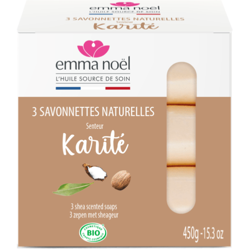 Savonnettes Karité Bio, Emma Noël, 3×150g*