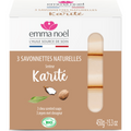 Savonnettes Karité Bio, Emma Noël, 3×150g*