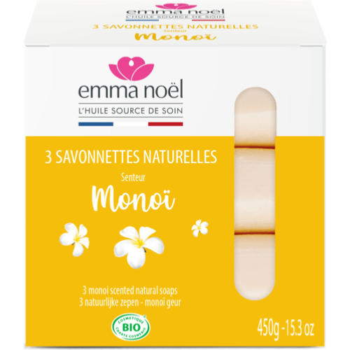 Savonnettes Monoď Cosmebio, Emma Noël, 3×150g*