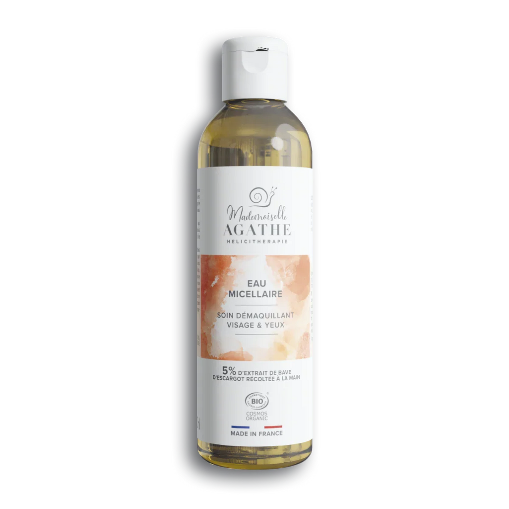 Eau micellaire à la bave d'escargot certifiée bio - démaquillant